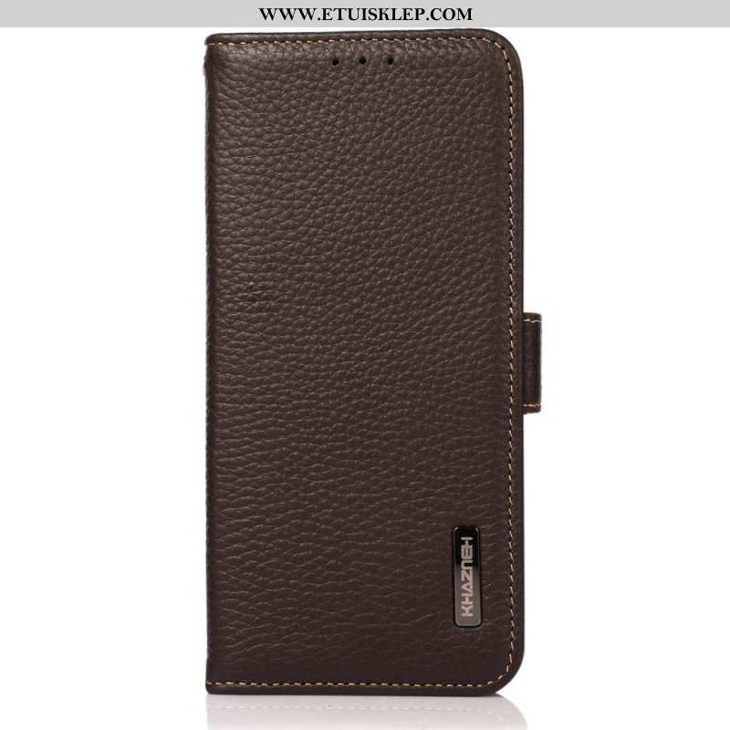 Etui Folio do Samsung Galaxy M53 5G Skóra Liczi Khazneh Rfid